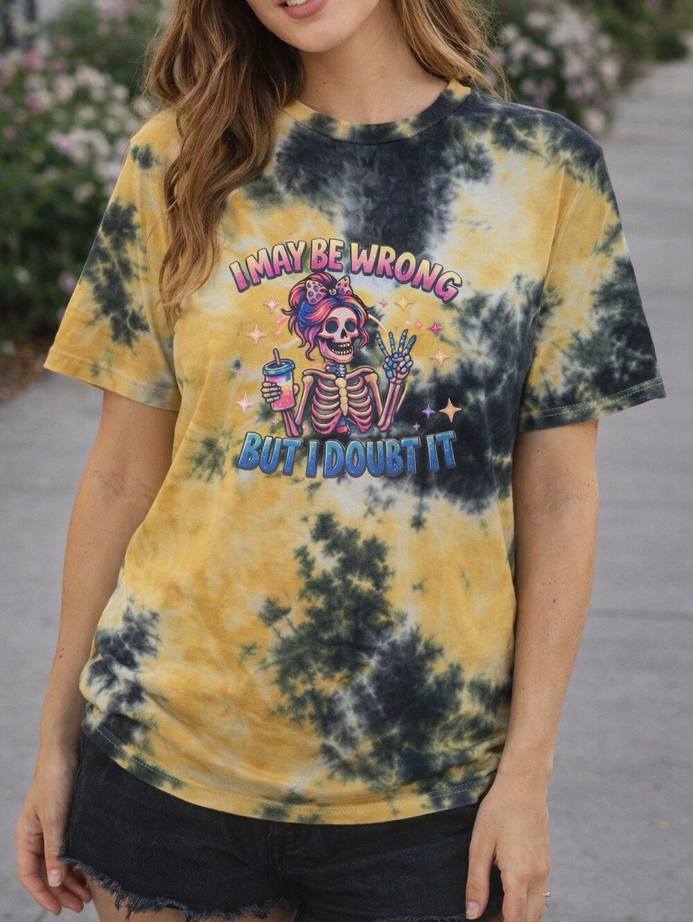 Unique Upcycled T‑Shirt One‑of‑a‑Kind Tie‑Dye Tee Handmade Streetwear Top TS01